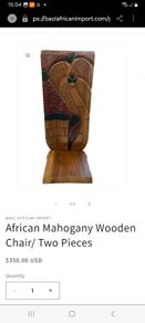 antique African chair