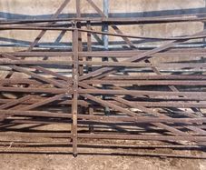 Antique wrough iron gates