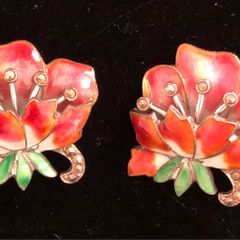 sterling silver clip on earrings