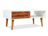 Coffee Table Solid Acacia Wood 90x50x40 cm