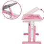 Adjustable Height Children's Desk with Roll Containers Desk Tilt Image 3