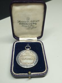 Antique Sterling Silver School Medal  The Dane Medal Science  Enniskillen Royal School Boxed