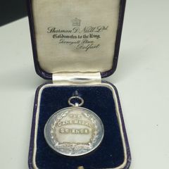 Antique Sterling Silver School Medal  The Dane Medal Science  Enniskillen Royal School Boxed