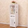 _4 Layers Living Room Cabinet Rack Cupboard Storage Shelves Bathroom Corner Floor Cabinet Unit Toilet Tissue Drawers Furniture Image 6