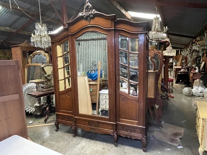 Very nice old large French wardrobe