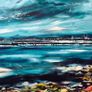 Wooden Bridge, Clontarf 4x4" framed print by artist Helen Mathews Image 3