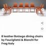 Italian leather dining chairs Image 5
