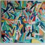 Original abstract painting Geometric painting Image 8
