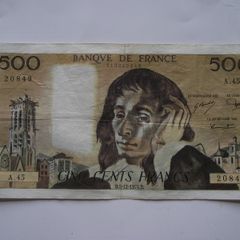 1974 France 500 Francs. Good Condition