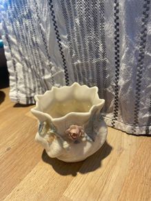 Small Belleek Floral Bowl