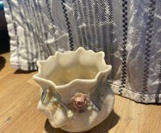 Small Belleek Floral Bowl