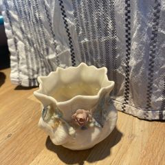 Small Belleek Floral Bowl
