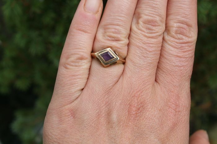 Vintage 375 Gold Ring  9 Carat Yellow Gold Ring 2,8g