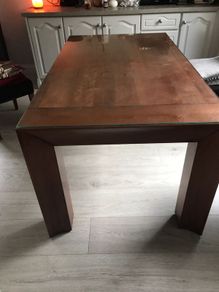 solid wood table
