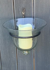 Wall mounted Hand shaped Glass Vase