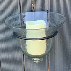 Wall mounted Hand shaped Glass Vase