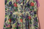 Vintage Floral Print Summer Romper