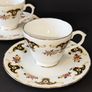 A Pair of Royal Sutherland Bone China Teacups and Saucers in the Balmoral Pattern Image 2