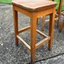 Vintage Lab stools with dished seats Image 3