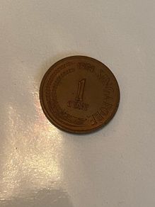 1974 Singaporean 1 cent
