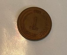 1974 Singaporean 1 cent