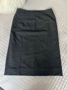 Guzella Dark Charcoal Grey Tailored Pencil Skirt - Size EU 38 / UK 10