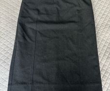 Guzella Dark Charcoal Grey Tailored Pencil Skirt - Size EU 38 / UK 10