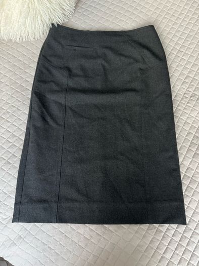 Guzella Dark Charcoal Grey Tailored Pencil Skirt - Size EU 38 / UK 10