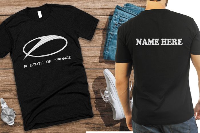 Personalised ASOT t-shirt printed CARBON FIBER t-shirt Armin Van buuren t-shirt