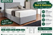 Grey Divan Bed &amp; Mattress Sets  Free Delivery Ireland &amp; NI