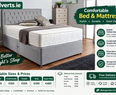 Grey Divan Bed & Mattress Sets  Free Delivery Ireland & NI