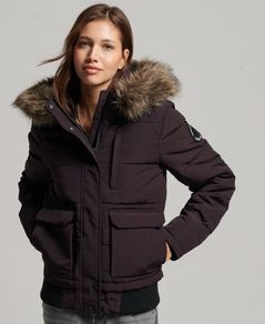 Superdry-Everest Hooded Puffer Bomber Jacket size uk 8