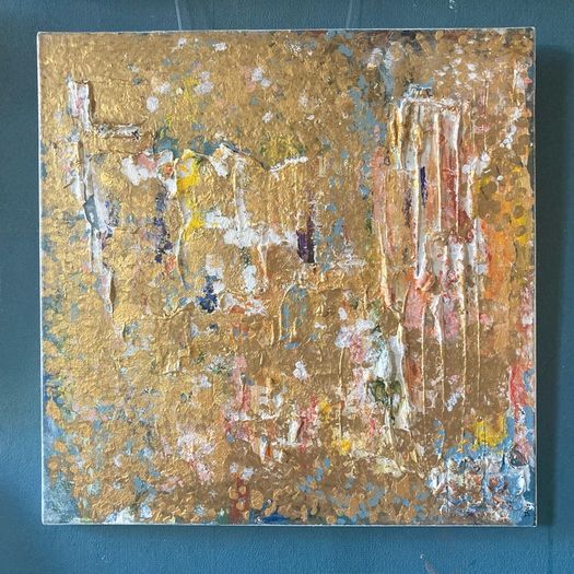 Architectural Opulence Meets Quiet Luxury Original Abstract Art Irish Artist Gold Art Gold Painting