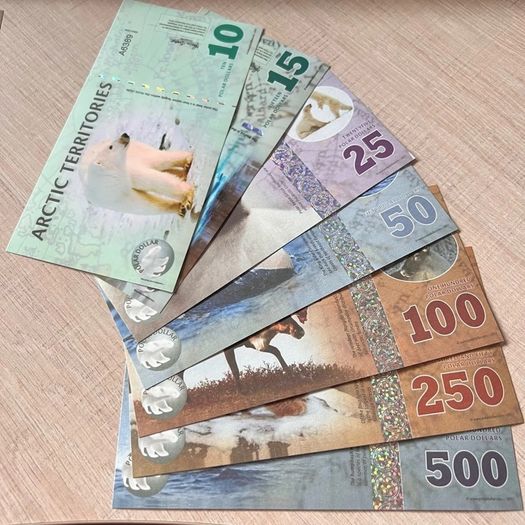 Arctic Territories, Set 14 PCS, 1-500 Polar, Animal Banknote ( 2010 - 2017 ) Notes , UNC Codition