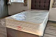 New Stylish single ,Double 4ft, 4ft6, King 5ft And 6ft Superking Sizes Divan Beds Instock. Drawers And Optional Tufted Mattresses Available. Free Delivery