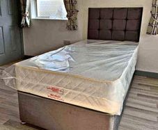 New Stylish single ,Double 4ft, 4ft6, King 5ft And 6ft Superking Sizes Divan Beds Instock. Drawers And Optional Tufted Mattresses Available. Free Delivery