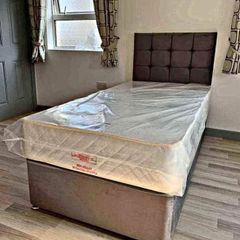 New Stylish single ,Double 4ft, 4ft6, King 5ft And 6ft Superking Sizes Divan Beds Instock. Drawers And Optional Tufted Mattresses Available. Free Delivery