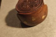 Wood Flower Floral Coaster Set - Brass inlay - Bahamas