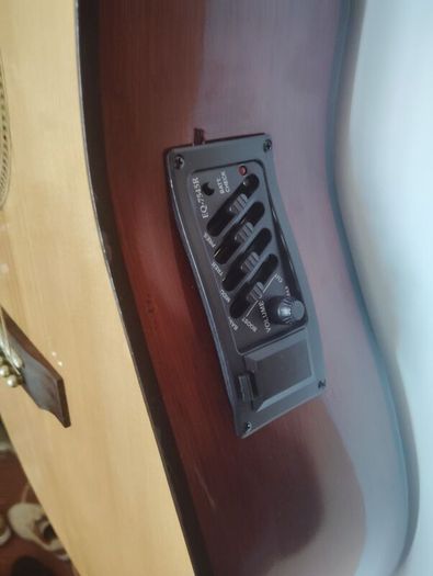 rare left handed encore semi acoustic guitar