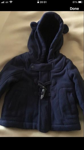 Boys coat 0/3 mths never worn new