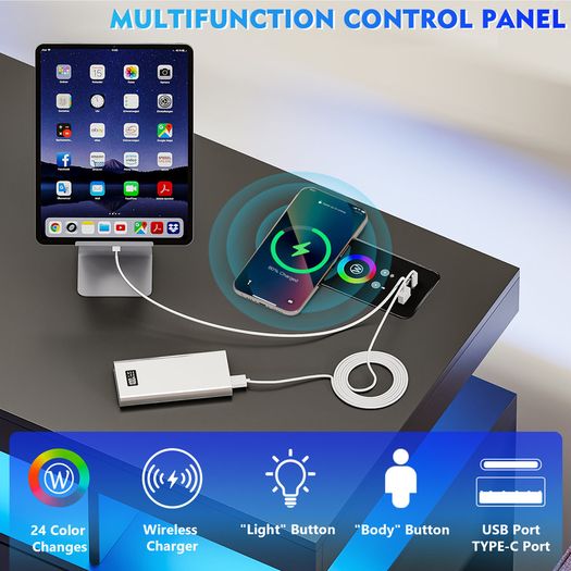 Led Larger Sideboard Cabinet 100cm