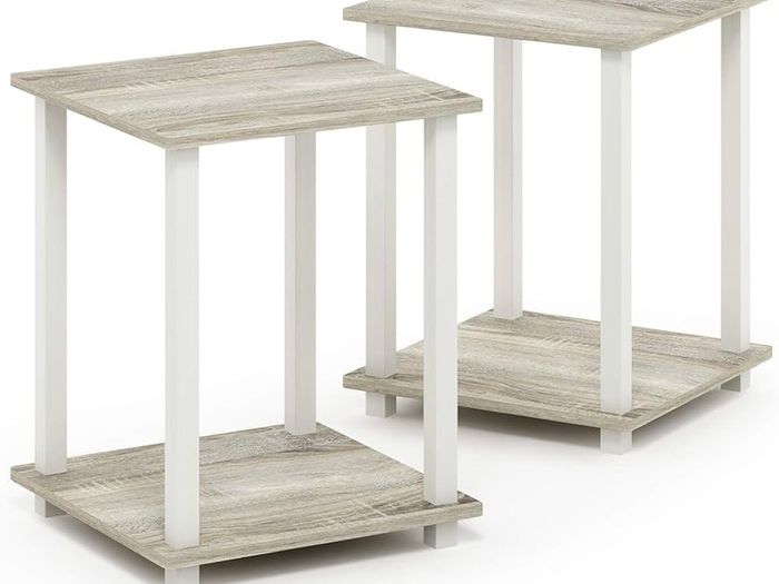 NEW SALE| Simplistic 2-Pack End Table, Side Table, Nightstand, 39.6 x 39.6 cm (2-Pack)
