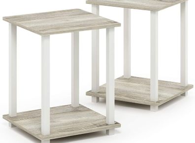 NEW SALE| Simplistic 2-Pack End Table, Side Table, Nightstand, 39.6 x 39.6 cm (2-Pack)