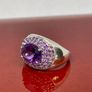 Silver ring with Amethyst Image 10