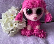 TY Beanie Boo Patsy the Pink Poodle 6"