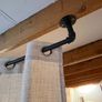 Industrial-Style Adjustable Curtain Rails & Linen-Style Curtains Image 2
