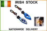 2x 12V BLUE Motorcycle Indicators Turn Signal Light