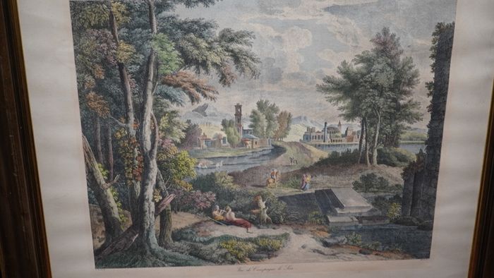 Pair of Larg Engravings after Nicolas Poussin