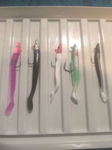 weighted paddle tail lures