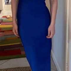 Designer Royal Blue Midi Dress